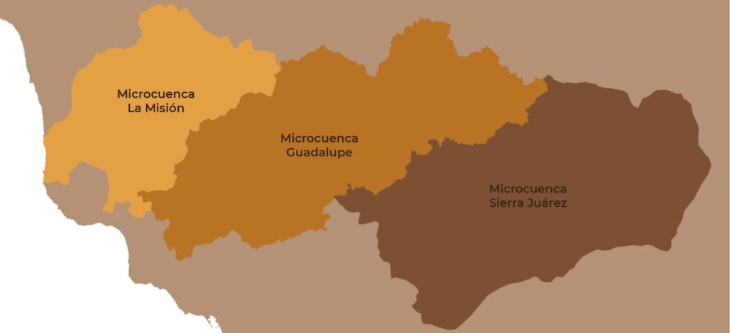Mapa Subcuenca Valle de Guadalupe